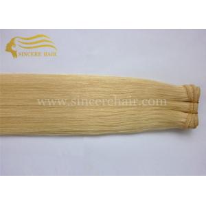 Top Quality Hair Grade 26 Inch Long Gloden Blonde #613 Remy Human Hair Weft