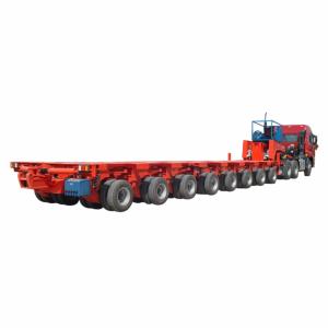 Heavy Duty I Beam Lowbed Semi Trailer with Dual Line Braking System and