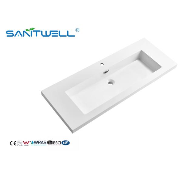 Hot Sale Sanitary Ware SWF1205 Bathroom Stone Resin Basins Large Size Durable