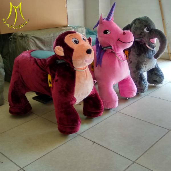 Buy Hansel guangzhou manufacturers plush battery ride on animal toy animal horses ride at wholesale prices
