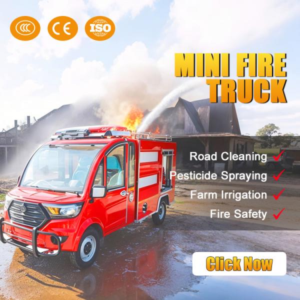 Newest Design Mini Electric Fire Fighting Truck 2 Seats Fire Fighting Truck Price