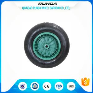 75mm Hub Length Pneumatic Wagon Wheels PP RIM Bush Bearing Straight Valves