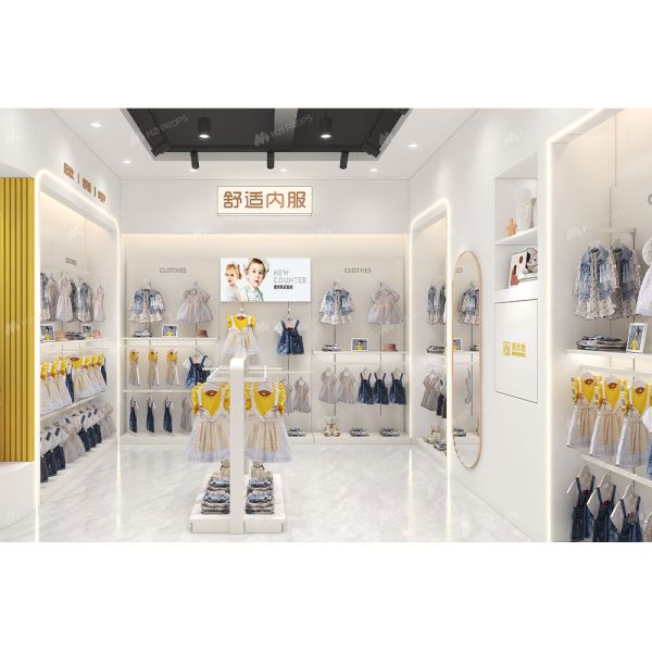 BBC009 Fashion-forward decor baby shop baby store display rack Branding Display Showcase for baby shop decoration