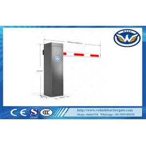 Automatic Vehicle Boom Barrier Non Spring DC Brushless Motor 24V With 6m Arm