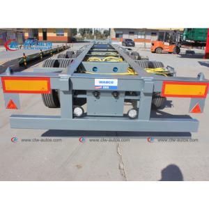 40FT 45FT 3 Axle 45T Flatbed Skeleton Trailer For Container Loading
