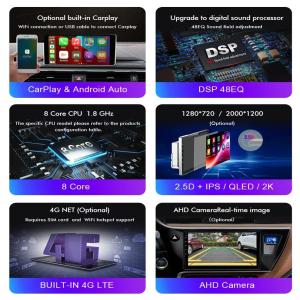 10 Inch Car Stereo Radio Android for FORD Ecosport 2017-2019 Built-in Voltage