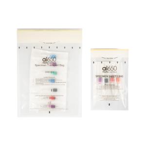 China Slider Seal Top 95kPa Biohazard Bag For Hospital And Security on sale