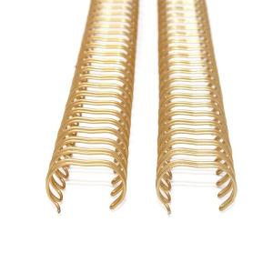 Quality Spiral Wire Gold Double Wire O Binding 1.5mm Thick For Notebook for sale