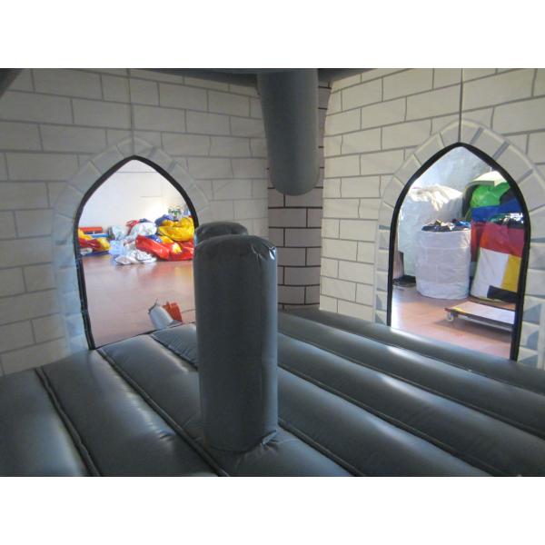 0.55mm PVC Tarpaulin Knight Themed Inflatable Castle Bouncer 12.9 X 8.3 X 3.2m