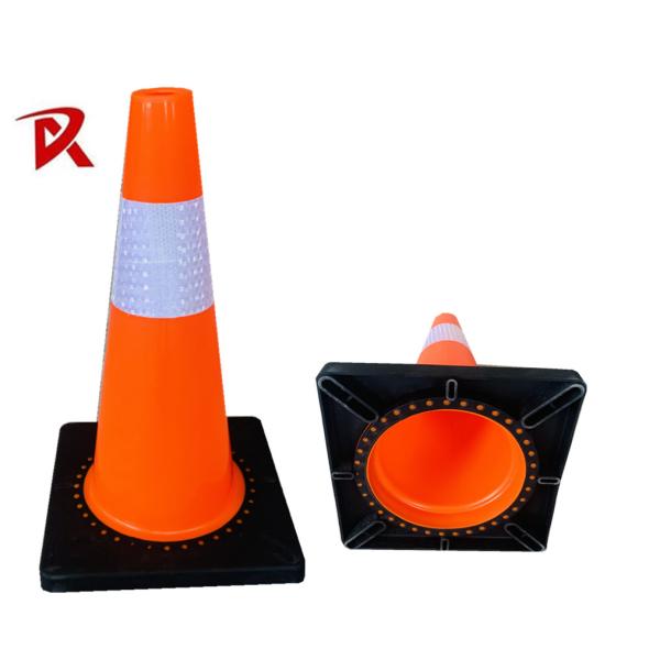 20 Years manufacturer Beijing Roadsafe Wholesale 30/45/70/75/90cm orange traffic flexible PVC Safety cones supplier