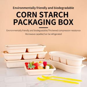 Multi Compartment Bio Degradable Food Packaging Custom Rigid Boxes