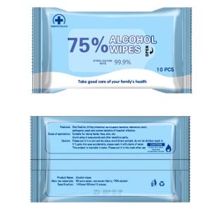 High Performance Antiseptic Cleansing Wipe 75% Alcohol Easy Use