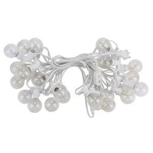 Quality OUTDOOR 25 Socket C7 White String Light w/Bulbs for sale