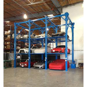 Simple Hydraulic Car Stack Parking Lift 4 Floors Storage Car Parking System for