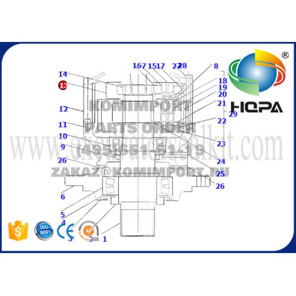 7513-044 Schemes Excavator Hydraulic Parts HOLDER ASSY For KOMATSU EXCAVATOR PARTS R200-5