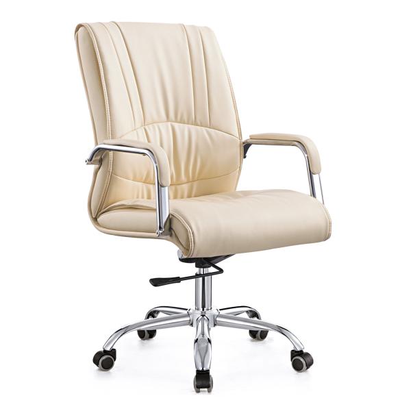 Buy Trendy Executive Style Spinning Desk Chair , Mid Back Leather Office Chair at wholesale prices