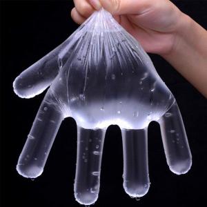 Clear Disposable Plastic Gloves Garden Restaurant Home Food Baking Tool