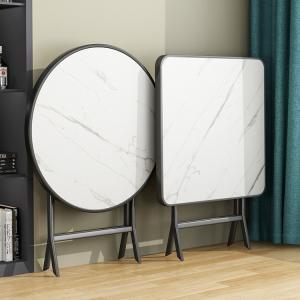 Metal Iron Foldable Coffee Dining Table for Outdoor Camping Cafe Balcony Garden