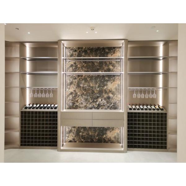 Buy Stainless Steel Wine Cabinet Elegant Display With Ample Storage at wholesale prices