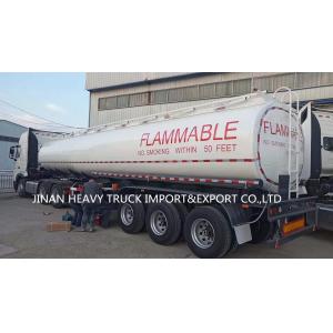 Tri Axles Aluminum Oil Fuel Tank Semi Trailer 6 Compartments