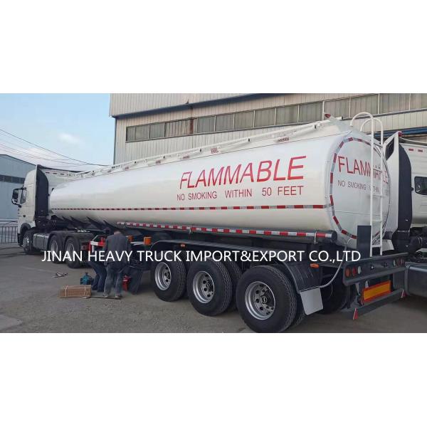 Buy Tri Axles Aluminum Oil Fuel Tank Semi Trailer 6 Compartments at wholesale prices