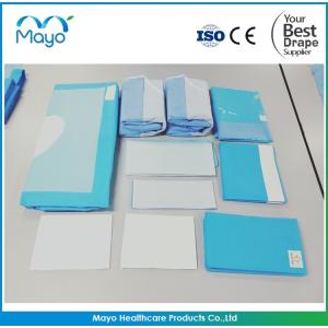 30GSM 50GSM Hip Drape Pack Sterile Fenestrated Drape Operation Use