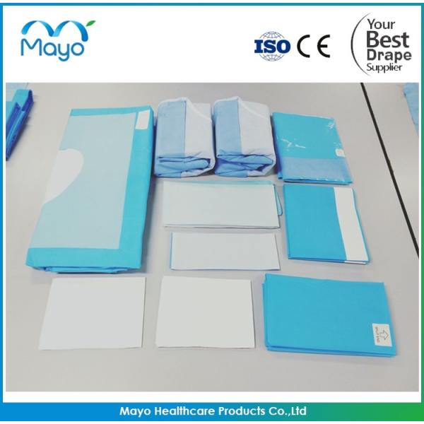 Buy 30GSM 50GSM Hip Drape Pack Sterile Fenestrated Drape Operation Use at wholesale prices