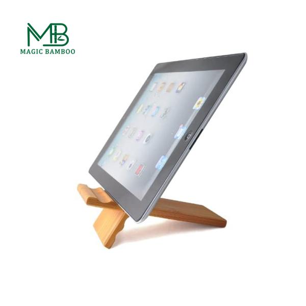 Custom Sustainable Bamboo Folding Laptop Stand Tablet Stand holder