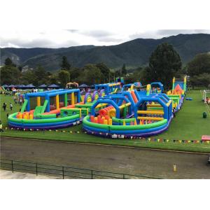 Quality Large Size Inflatable Fun 5K , Bouncy Castle Assault Course Flexible Combination for sale