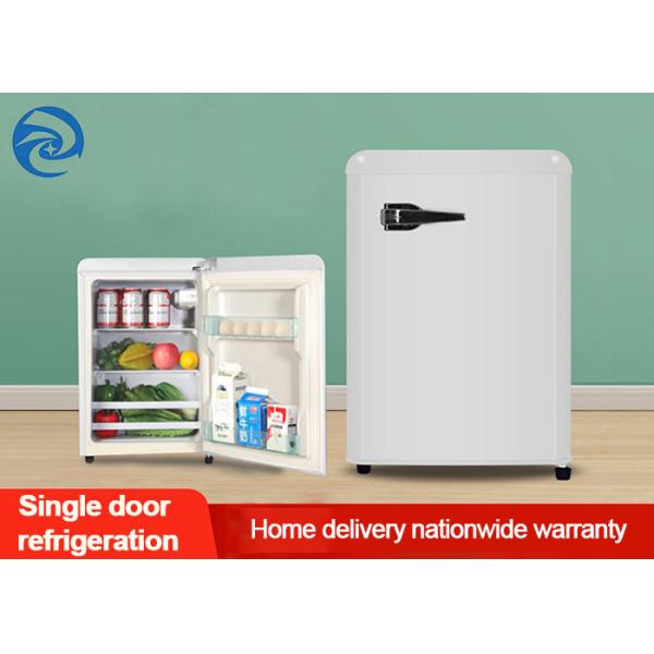 Buy 75L 90L 118L Retro White Mini Fridges With Freezer 2.6 Cu Ft at wholesale prices