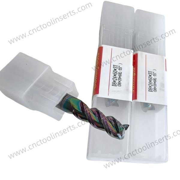 Buy Milling Cutter, End Mill，CNC Insert, PVD Coating, Model D8*24*60L-55°,Machining of Planes, Steps, Grooves, and Contoured Surfaces​ at wholesale prices