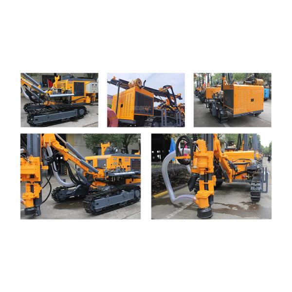 Downhole Drilling Rig For Mining Blasting Hole Integrated Dth Mounted Diesel Open Use Dth Drilling Rig