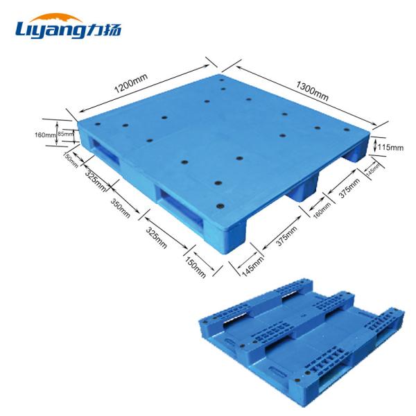 Buy 1300*1200mm Blue Nestable Plastic Pallet Single Faced ISO9001 at wholesale prices