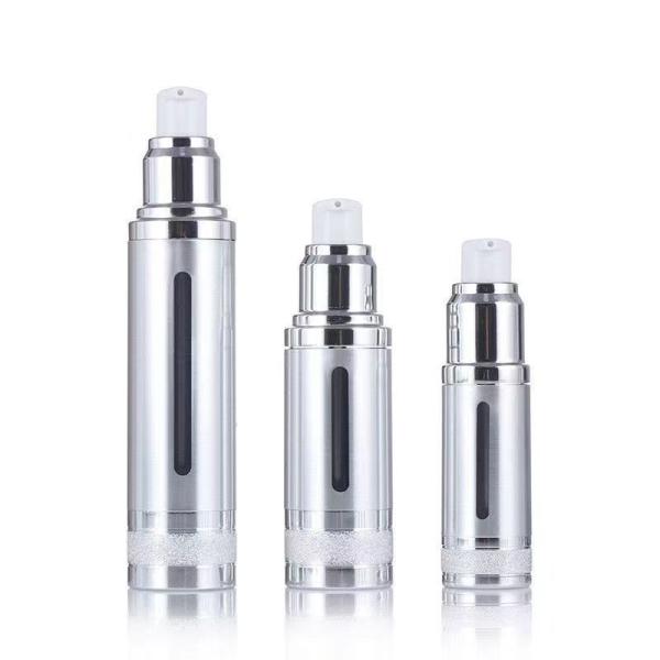 Customized Airless Pump Bottle 15ml 30ml 50ml Plastic Aluminum
