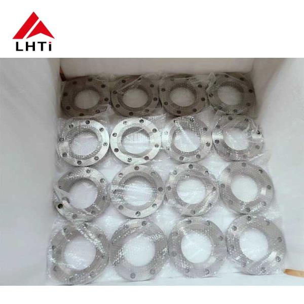 Titanium Plate Flange DIN 2503 Gr1 Gr2 Gr7 PN40 Plate Flange Raised Face Flange Pipe Flange Plate For Piping Systems