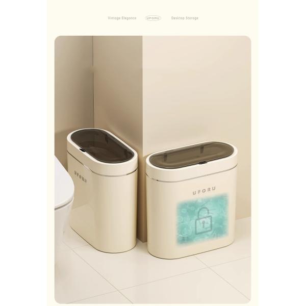 Home 2023 New Toilet Living Room with Cover Narrow Slit From the Electric Intelligent Induction Garbage Can