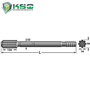 China T51 / T60 840mm Drill  Drilling Tools Wear Resistance 4148301200 on sale