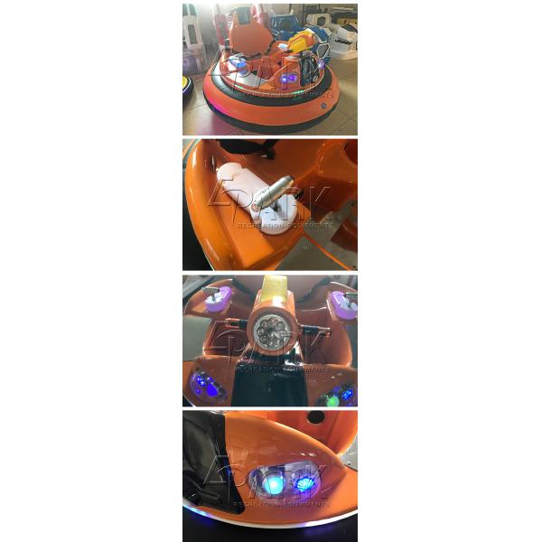 Air Spring UFO Music Shooting Kids Bumper Car Working Time 8 - 10 Hours