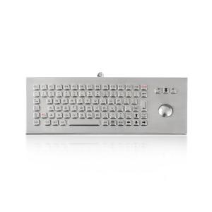 Custom Stainless Steel Inustrial Metal Compact Keyboard With Trackball Explosion
