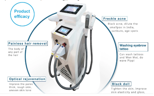 OPT 3 In 1 SHR Opt Shr Laser Ipl Machine Hair Removal Tattoo Removal Device