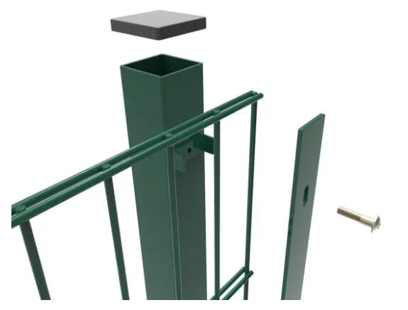 Power Coated RAL 6005 Nylofor 50mm X 100mm Welded Wire Fabric 2D Panels