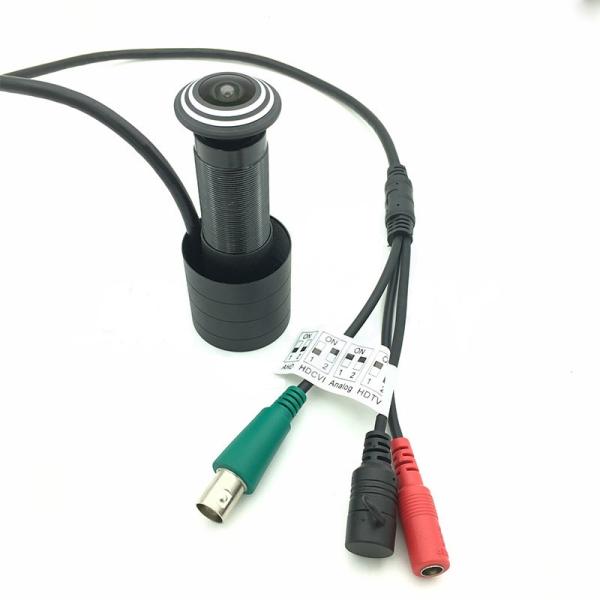 Buy 1080P 4 IN 1 AHD TVI CVI CVBS analog mini camera 1.78mm Fisheye lens home security cctv Camera for door at wholesale prices