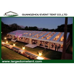 Quality 600 People Custom Outdoor Wedding Party Tent With Transparent Roof for sale