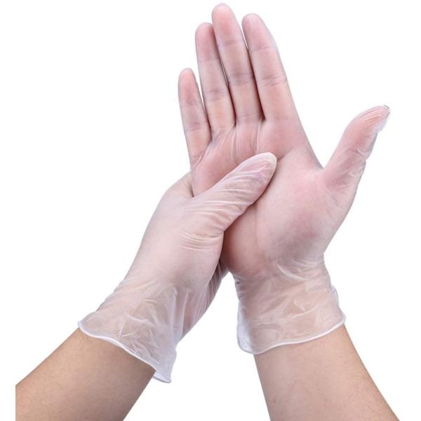 Buy Clear PVC Medical Gloves , PVC Hand Gloves Chemical Resistance at wholesale prices