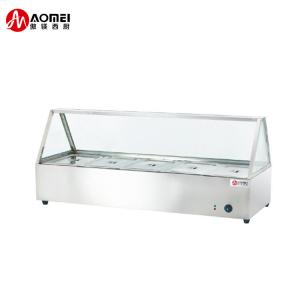 Restaurant Hotel Catering Equipment Stainless Steel Glass Food Warmer Buffet