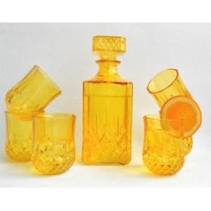 Quality GLASS WINE DECANTER WITH 4 CUPS for sale