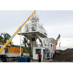 Mobile Concrete Mixing Plant , Optimized Mini Cement Batching Plant Equipment
