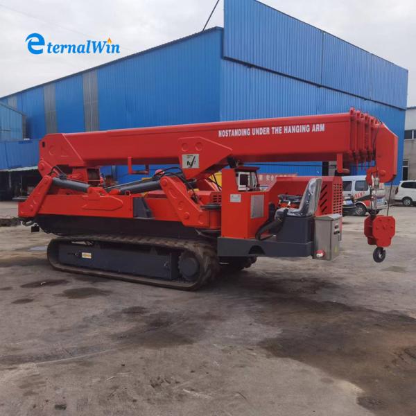 Buy 12ton Mobile Spider Crane Diesel Engine Electric Construction Machinery at wholesale prices