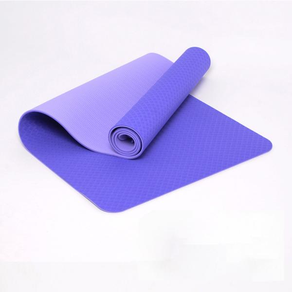 Buy 10MM 0.61M Workout Exercise Mat Thick Non Slip For Women Latex Free TPE Suede at wholesale prices