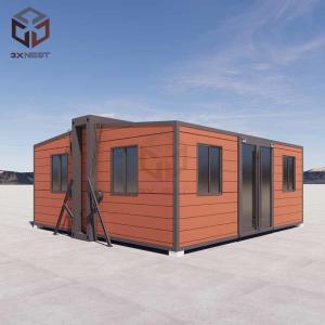 Q235B Steel Lightweight Collapsible Tiny Prefab Folding House PVC Window